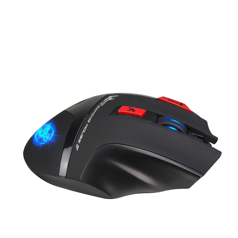 Chuột HXSJ T88 Bluetooth Không Dây Chuyên Dùng Cho Gamer, Văn Phòng Không Mỏi Cổ Tay, Đèn Nền 7 Màu, Độ Nhạy 4000DPI, Sử Dụng Pin Sạc 1300mAh, Độ Bền Nút Bấm Lên Tới 10 Triệu Lần - Hàng Chính Hãng