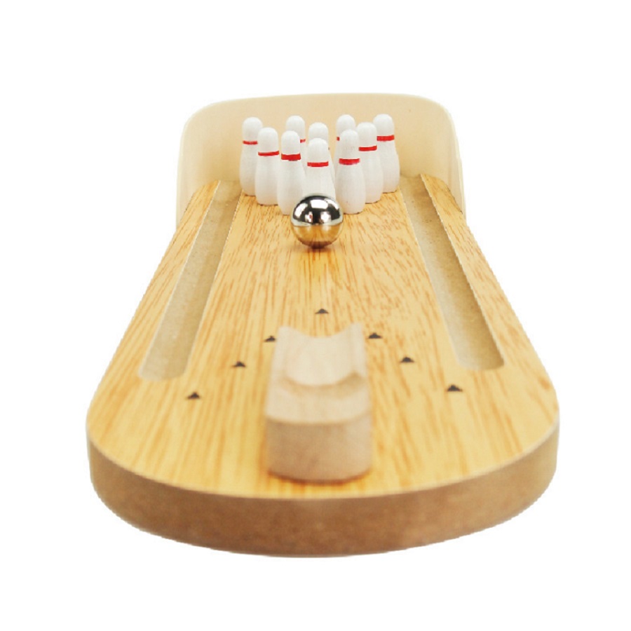 Đồ chơi gỗ Bowling mini bắn bi - TĐRHH1159