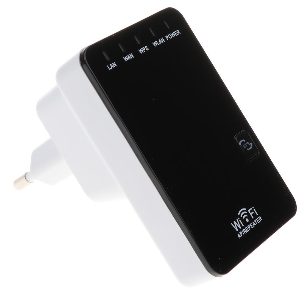 300Mbps Wireless Wifi Repeater Signal Booster Double Ports Extender EU Plug