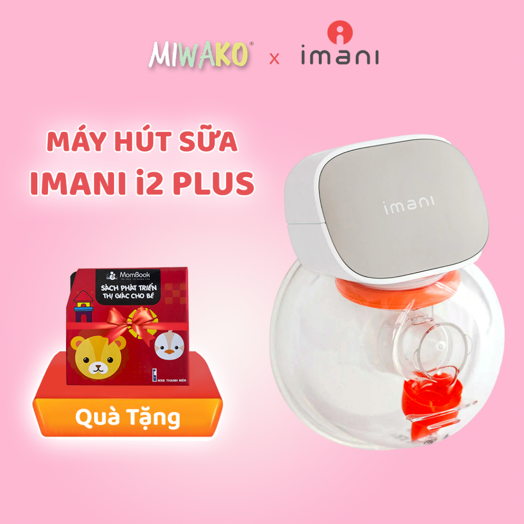 Máy hút sữa không dây IMANI I2 PLUS máy hút sữa rảnh tay chất liệu silicon không chứa BPA