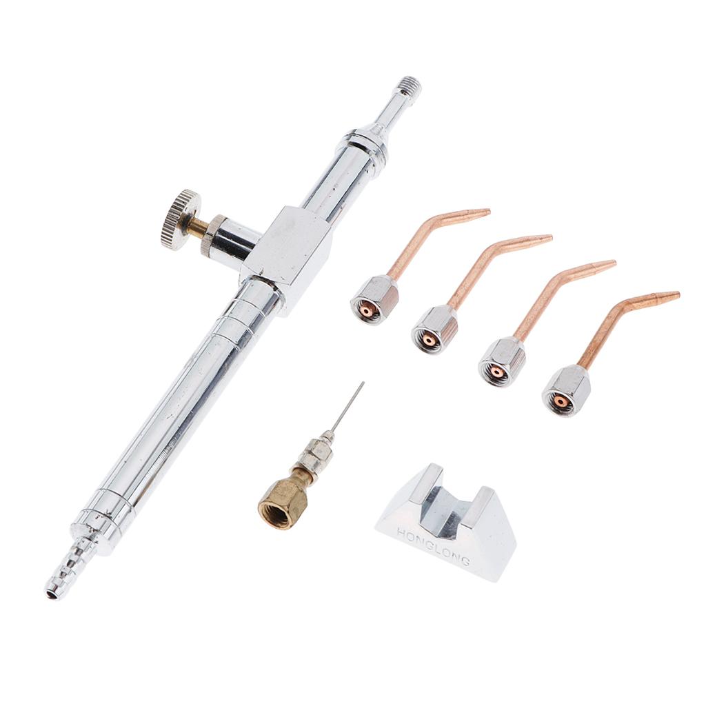 Gas Welding Torch Oxyhydrogen Jewelry Making Soldering Gun 4 Tip
