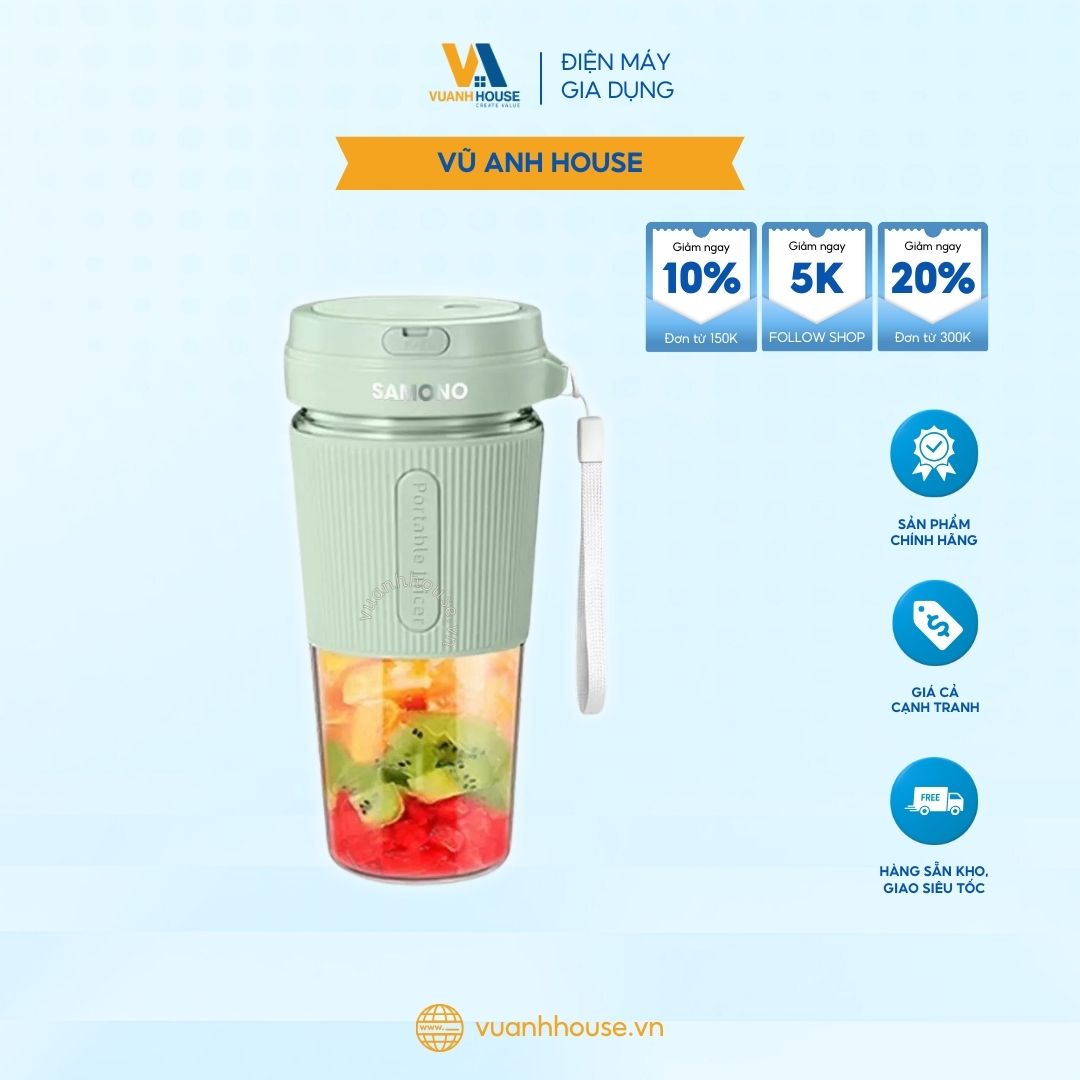 Máy xay sinh tố cầm tay SAMONO SW-Y9 (350ml 40W) - Hàng Chính Hãng