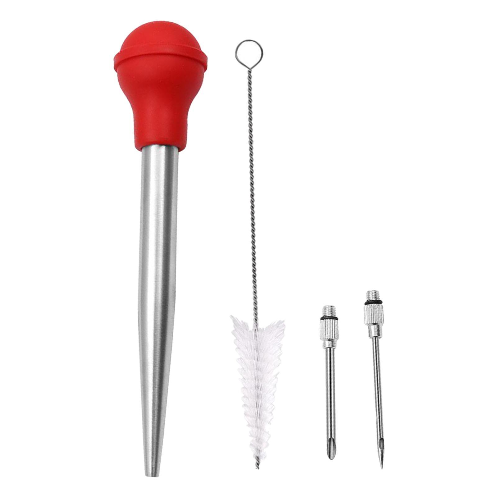 Stainless Steel Turkey Seasoning Tool Manual Pump for