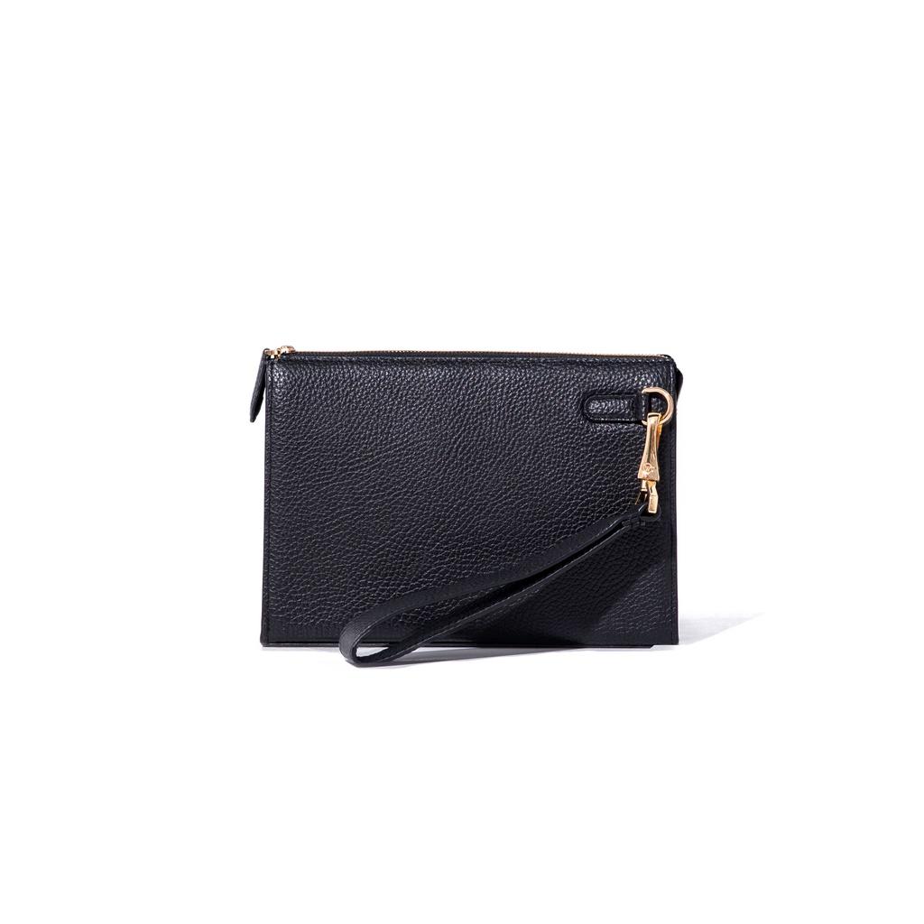 Clutch Cầm Tay Da Bò Nam Cao Cấp Có Quai Cầm Màu Đen, Nâu WT Leather