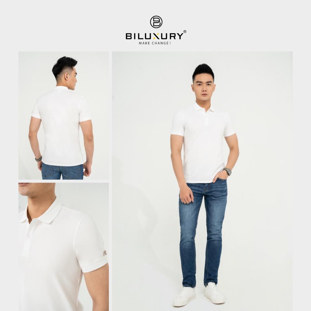 Áo thun polo nam cổ bẻ Biman by Biluxury vải siêu mềm mịn form chuẩn bodyfit vừa người 5APCB013