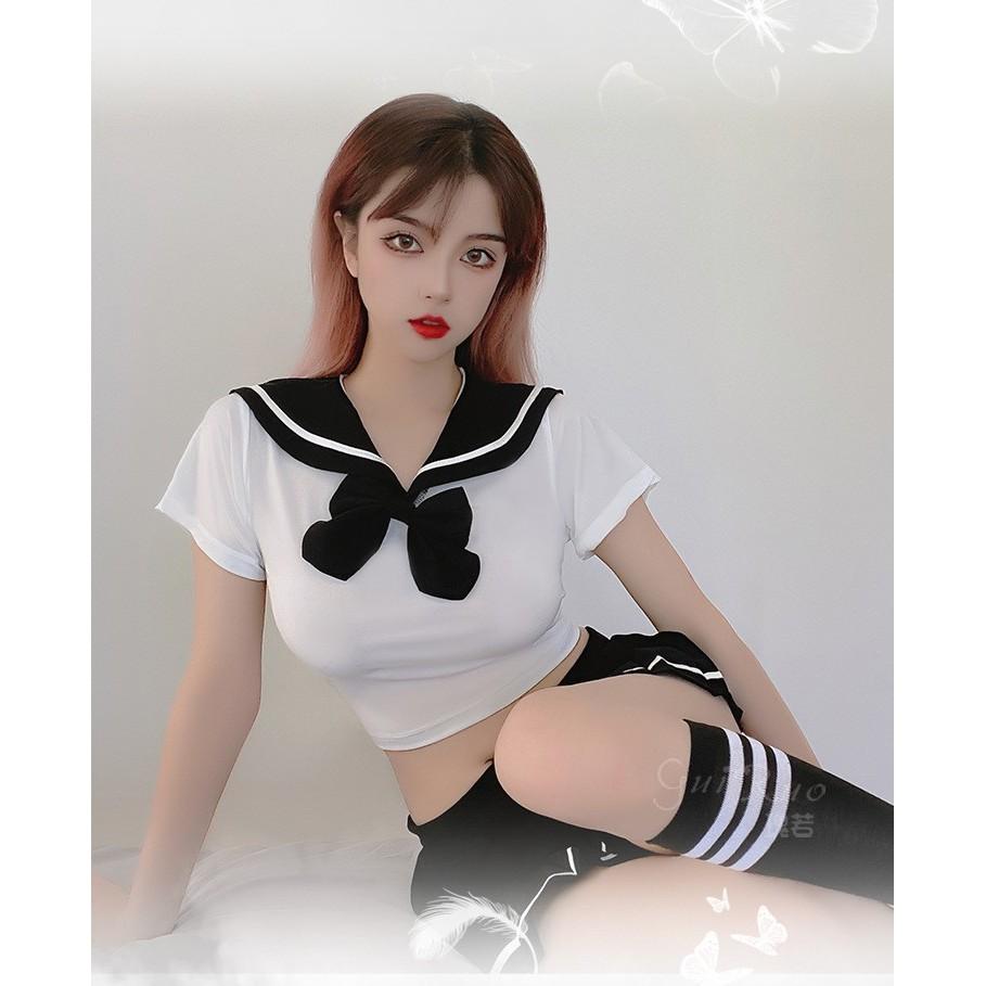 Đồ ngủ cosplay học sinh trẻ trung gợi cảm, hóa trang nữ sinh nhật bản sexy năng động TK2181