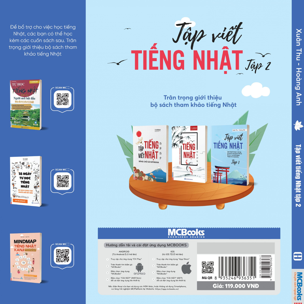 Sách - Tập viết tiếng Nhật tập 2 - MCBooks