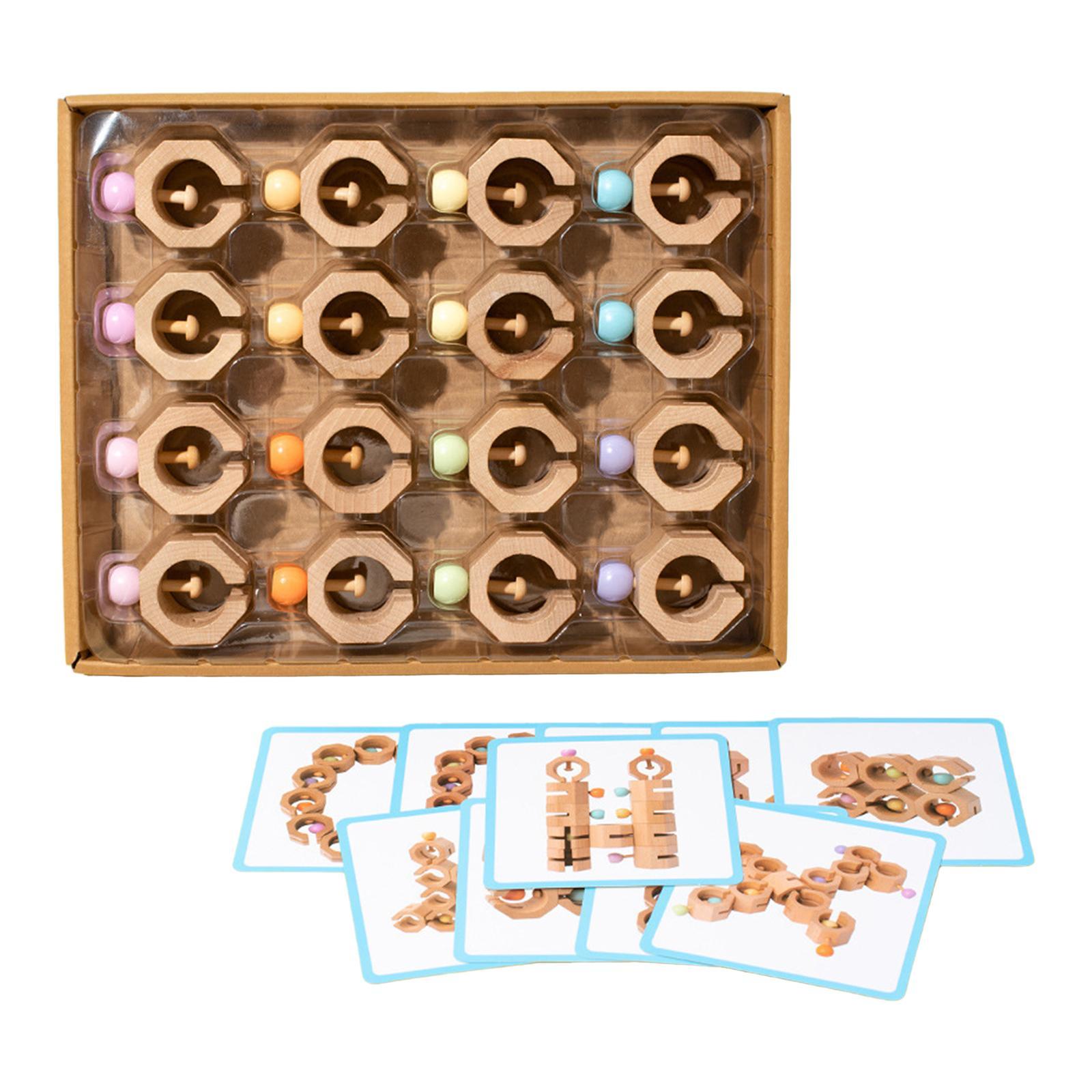 Montessori Shape Sorter Stacker Matching Blocks Colorful