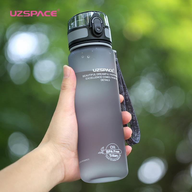 Nóng Bình Nước Thể Thao 500ML 1000ML Protein Shaker Ngoài Trời Du Lịch Di Động Chống Rò Rỉ Drinkware Nhựa Của Tôi Uống Bình BPA miễn Phí