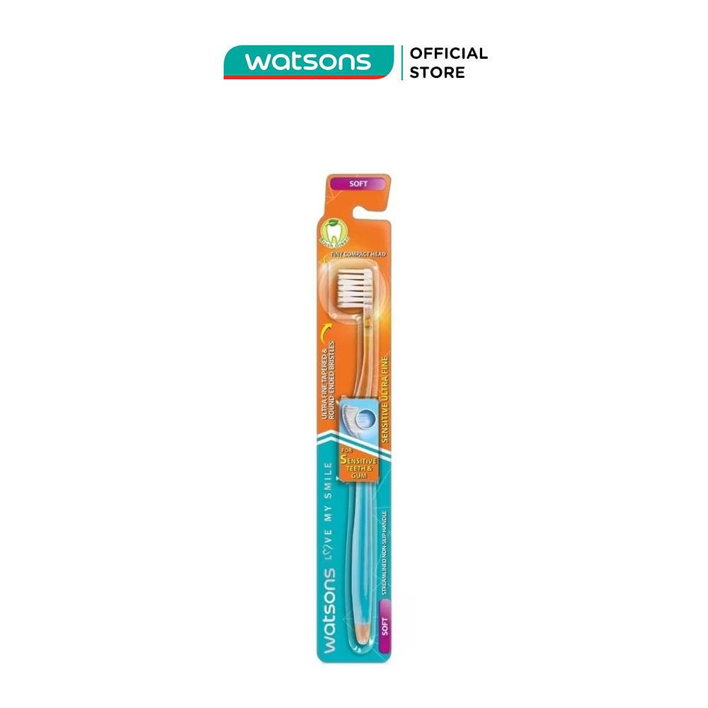 Bàn Chải Đánh Răng Watsons Sensitive Ultra Fine Toothbrush (Soft) 1 cây