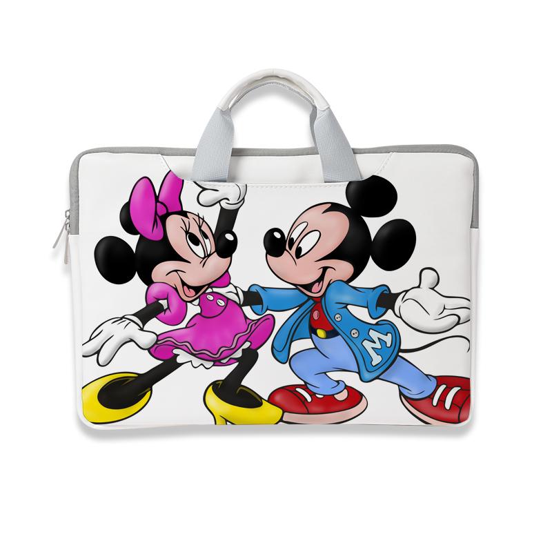 Disney Mickey Minnie Túi Laptop Dành Cho Macbook Air Pro 13 14 15.6 Tay Túi Đựng Máy Tính Xách Tay Dành Cho Dành Cho Laptop Dell Acer asus HP Túi Xách