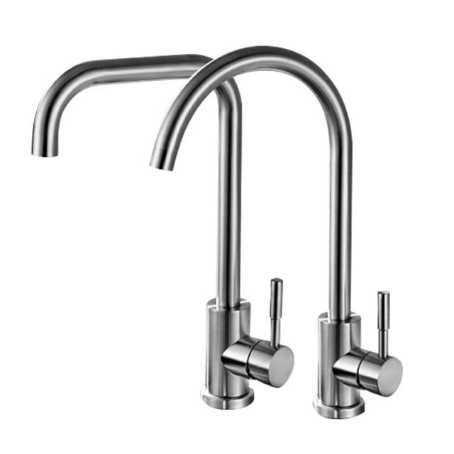 Vòi ngỗng rửa bát nóng lạnh chậu Inox 304