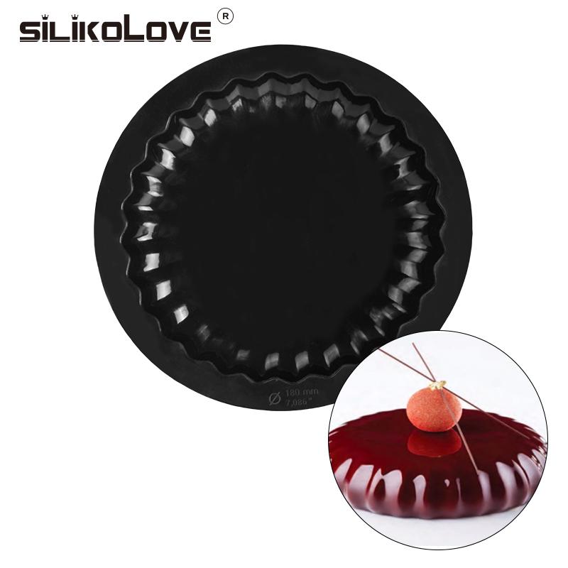 SILIKOLOVE 7Inch Tròn Mousse Khuôn Khuôn Silicon Cho Bánh Mousse Cho Nhà Bếp Sugaring Bánh Ngọt Dụng Cụ Làm Bánh Phụ Kiện