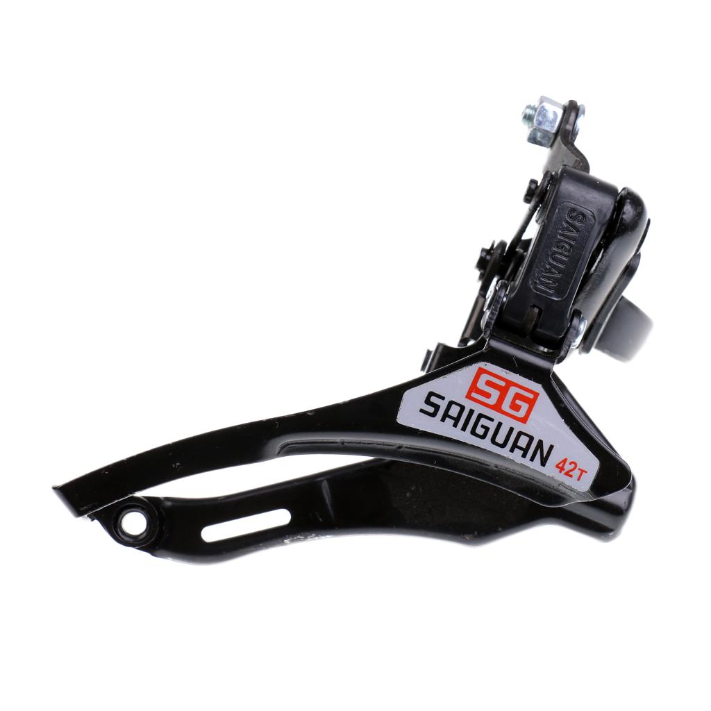 Bicycle Front Derailleur 31.8mm Clamp Bottom/Top Pull Mountain Road Bike MTB Bicycle Parts Black