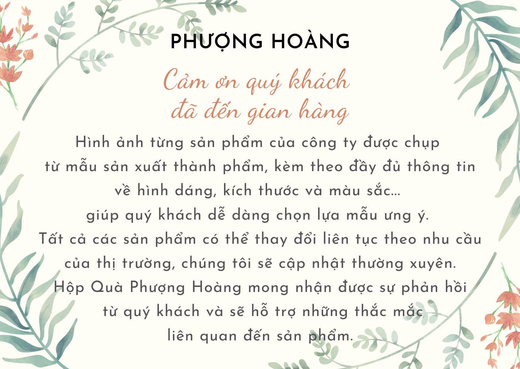 Hộp Quà Chữ Nhật C206 - 37x27x9 cm - Phượng Hoàng