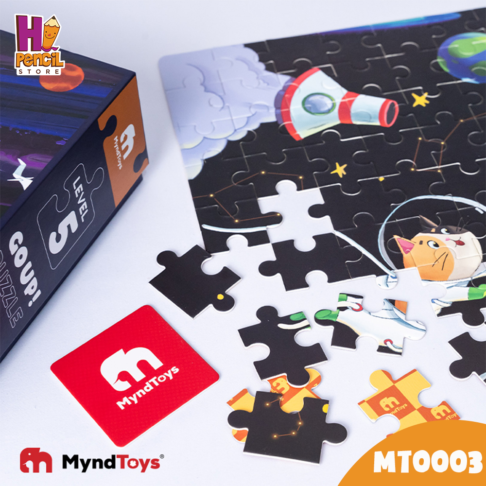 Đồ Chơi Xếp Hình Du Hành Vũ Trụ MyndToys Go up Puzzle - Level 5 - Luna Adventure