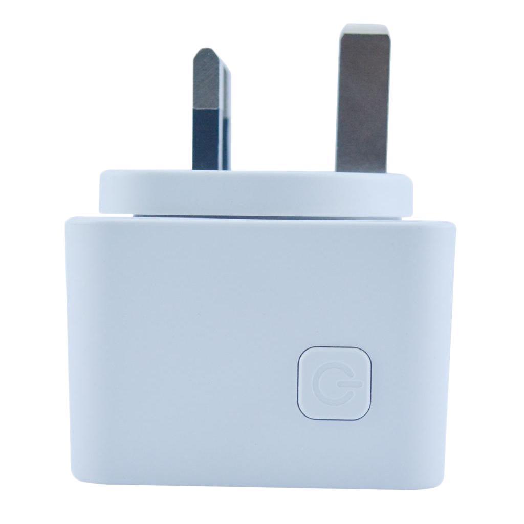 White - Smart WiFi Remote Control Timer Switch Power Socket Outlet UK Plug