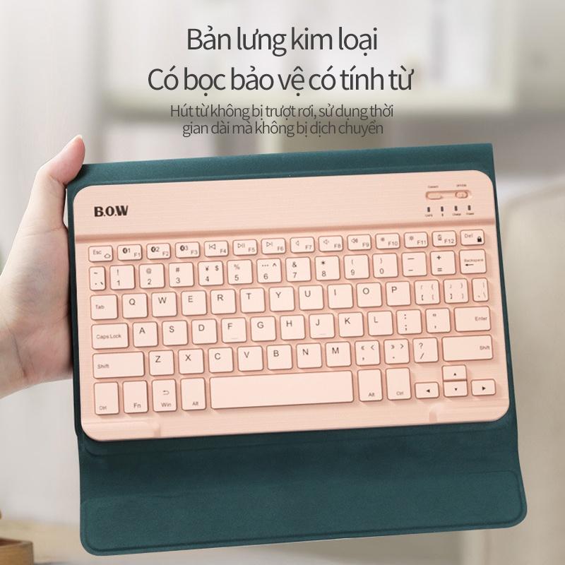 Bộ chuột và bàn phím mimi kết nối không dây bluetooth tương thích với nhiều thiết bị ,chuột bàn phím mini cao cấp