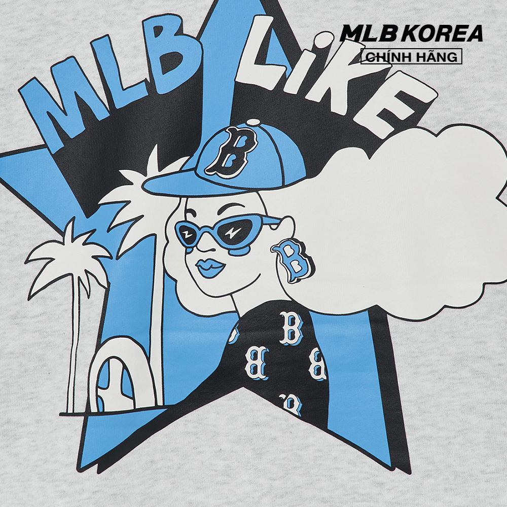 MLB - Áo sweatshirt unisex tay dài Like Cartoon Overfit 3AMTL0231