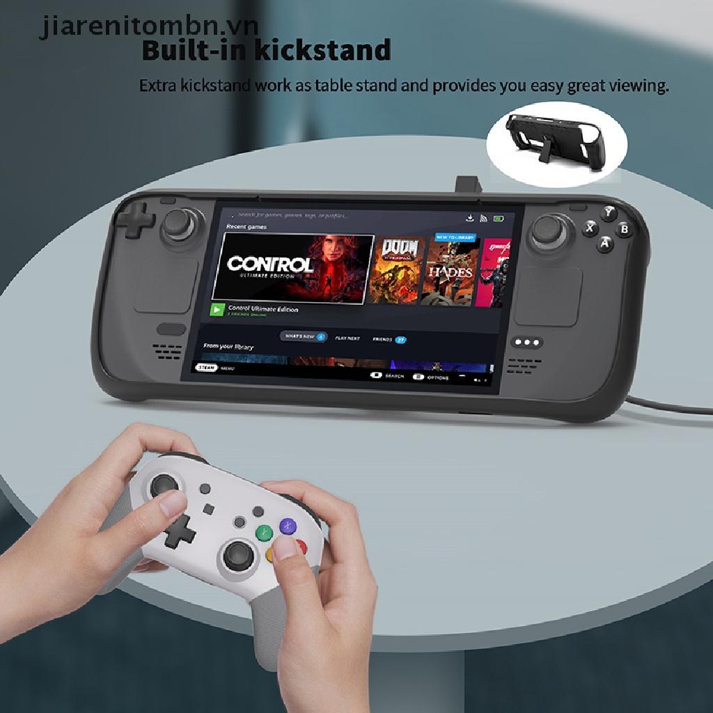 Bộ Ốp Tpu Mềm Chống Sốc Chống Rơi Kèm Giá Đỡ Cho Máy Chơi Game Hơi Nước jiarenitombn
