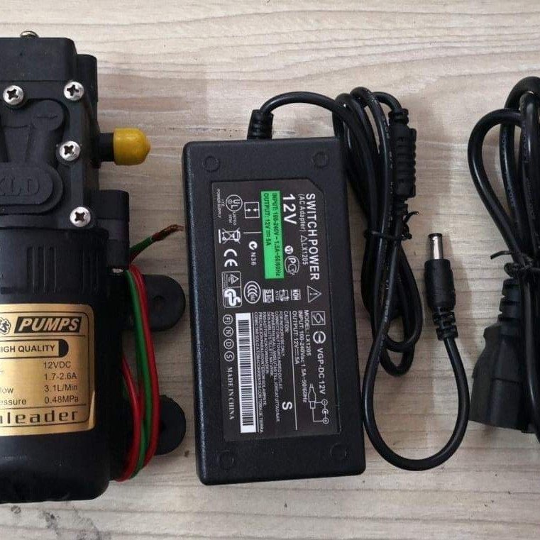 Máy bơm nước mini Sinleader kèm nguồn Adaptor 12V