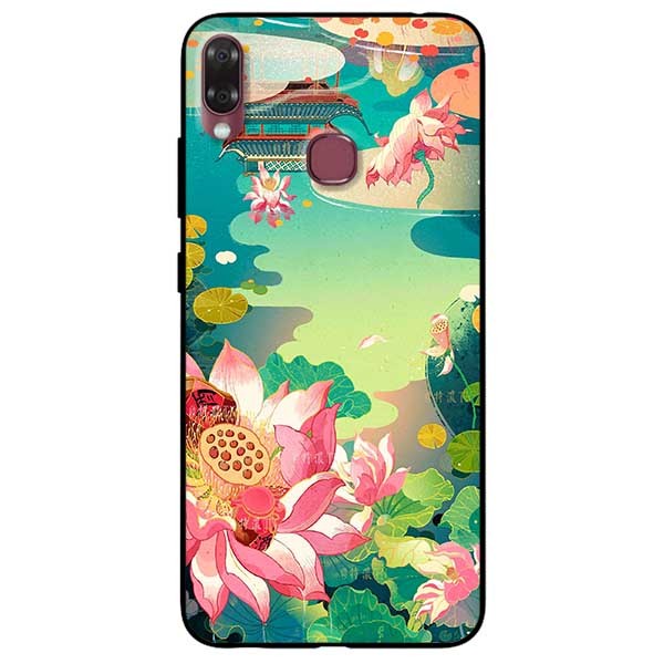 Ốp lưng dành cho Vsmart Joy 1+ mẫu Sen Hồng