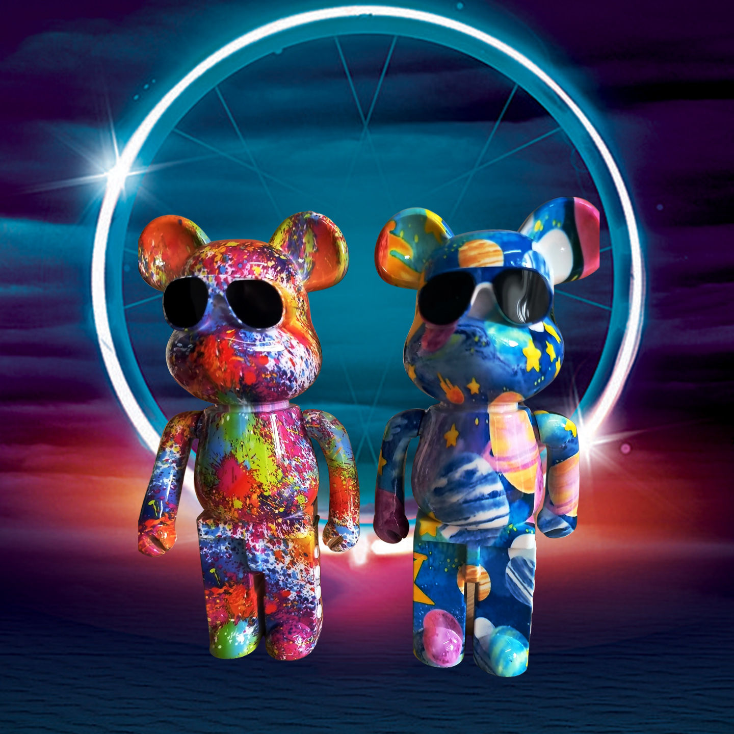 Loa Bluetooth Bearbrick KAWS B5 Plus - Loa không dây Mini Decor Để Bàn Trang Trí Sang trọng - Âm Thanh Stereo To Trầm Âm - Hàng chính hãng