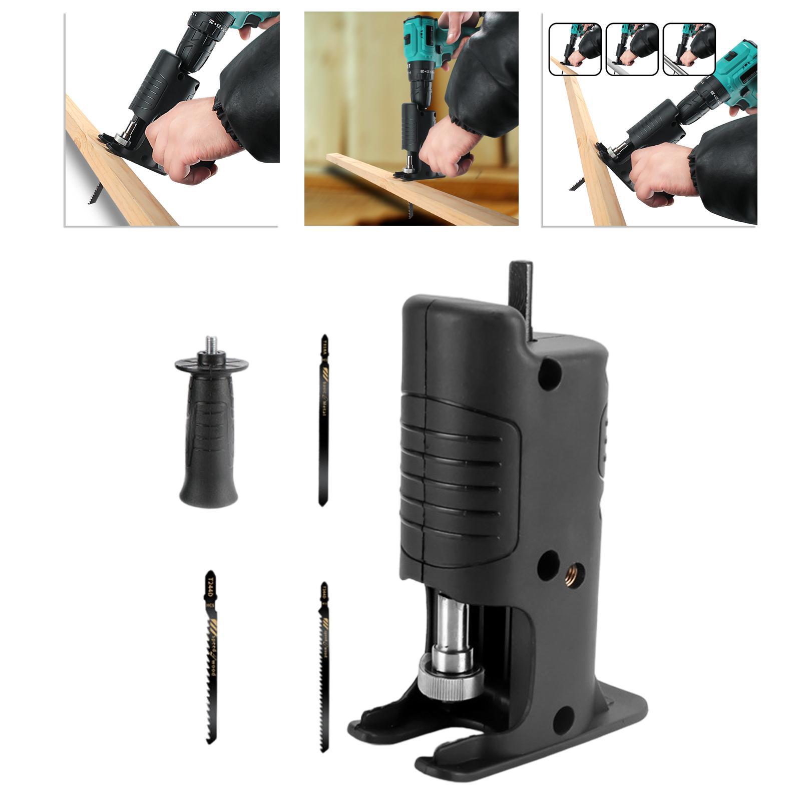 Electric Drill Modified to Electric Saws Accessory Conversion for Cutting