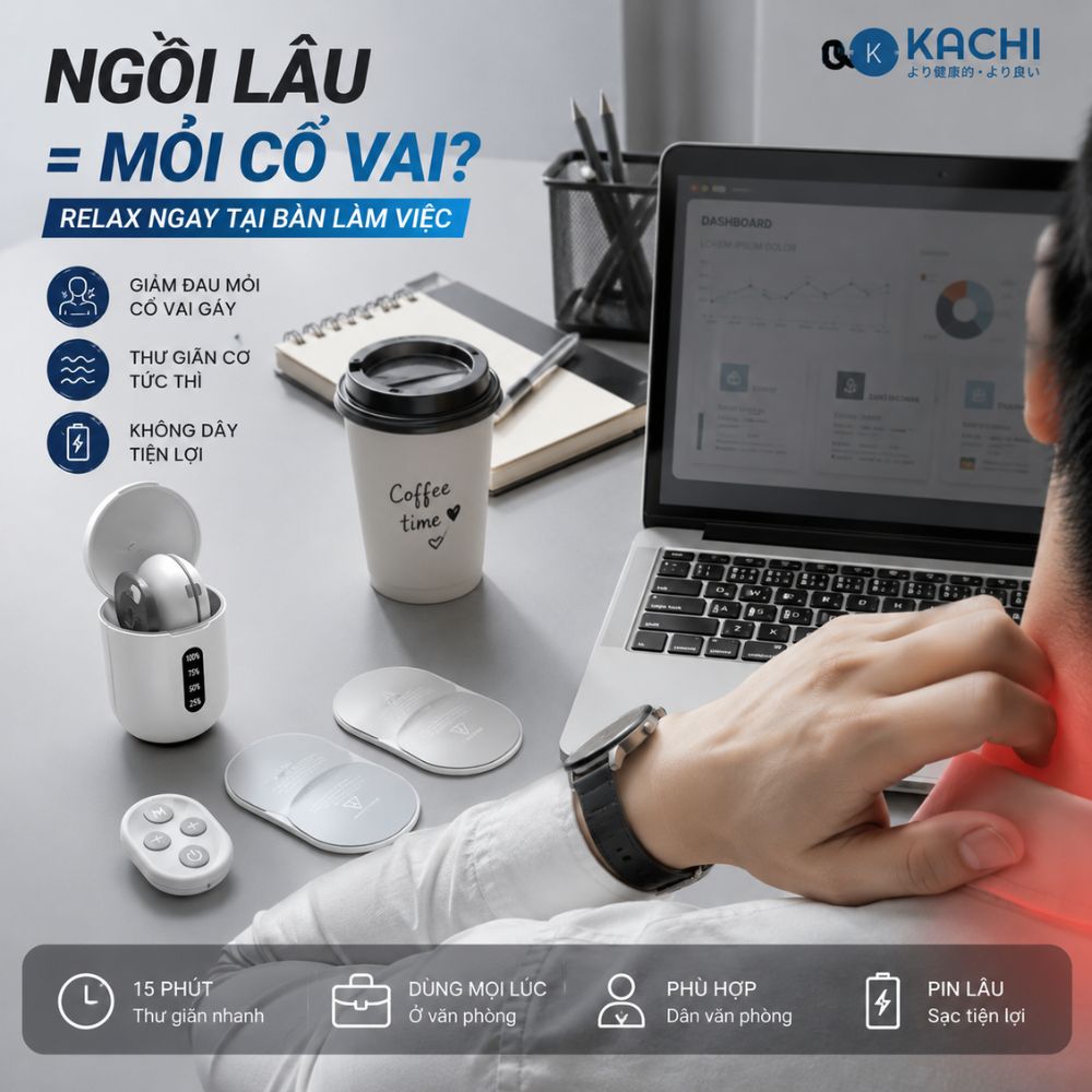 Máy Châm Cứu Xung Điện Không Dây Kachi MK398 – Hàng chính hãng