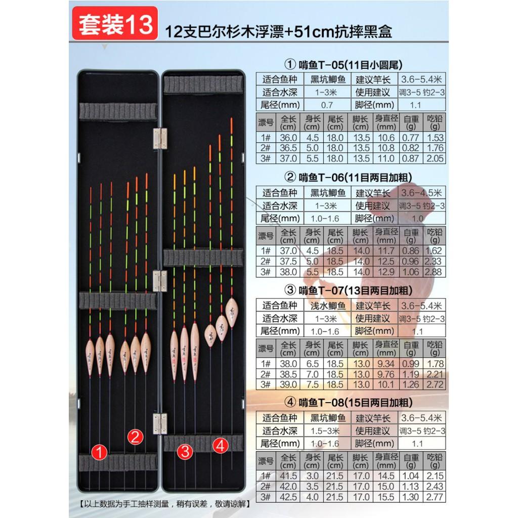 Hộp phao câu đài, hộp 12 phao câu đài nano độ nhạy cao