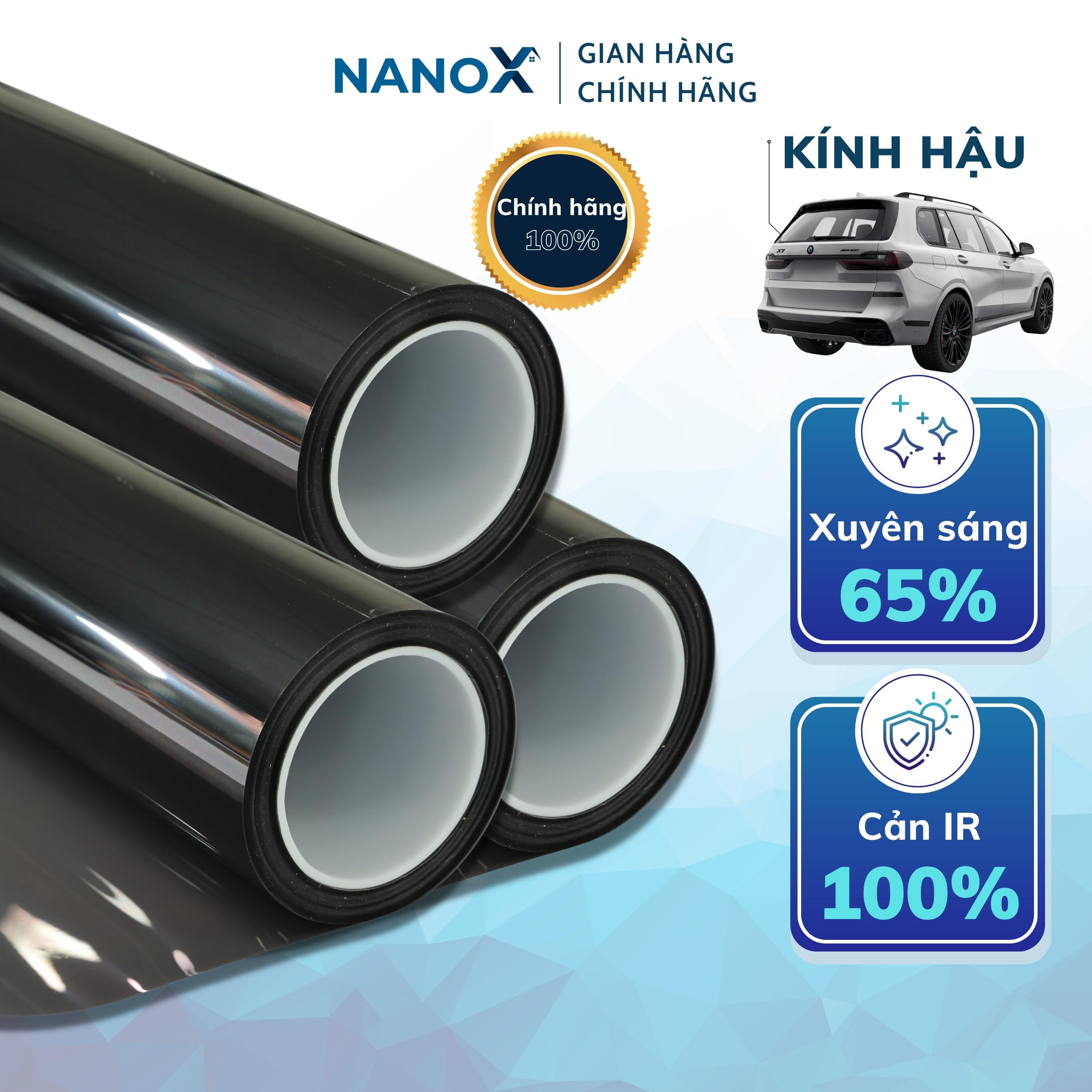 Phim cách nhiệt kính sau/kính hậu ô tô chống nắng nóng, chống UV, chống nhìn trộm NanoX