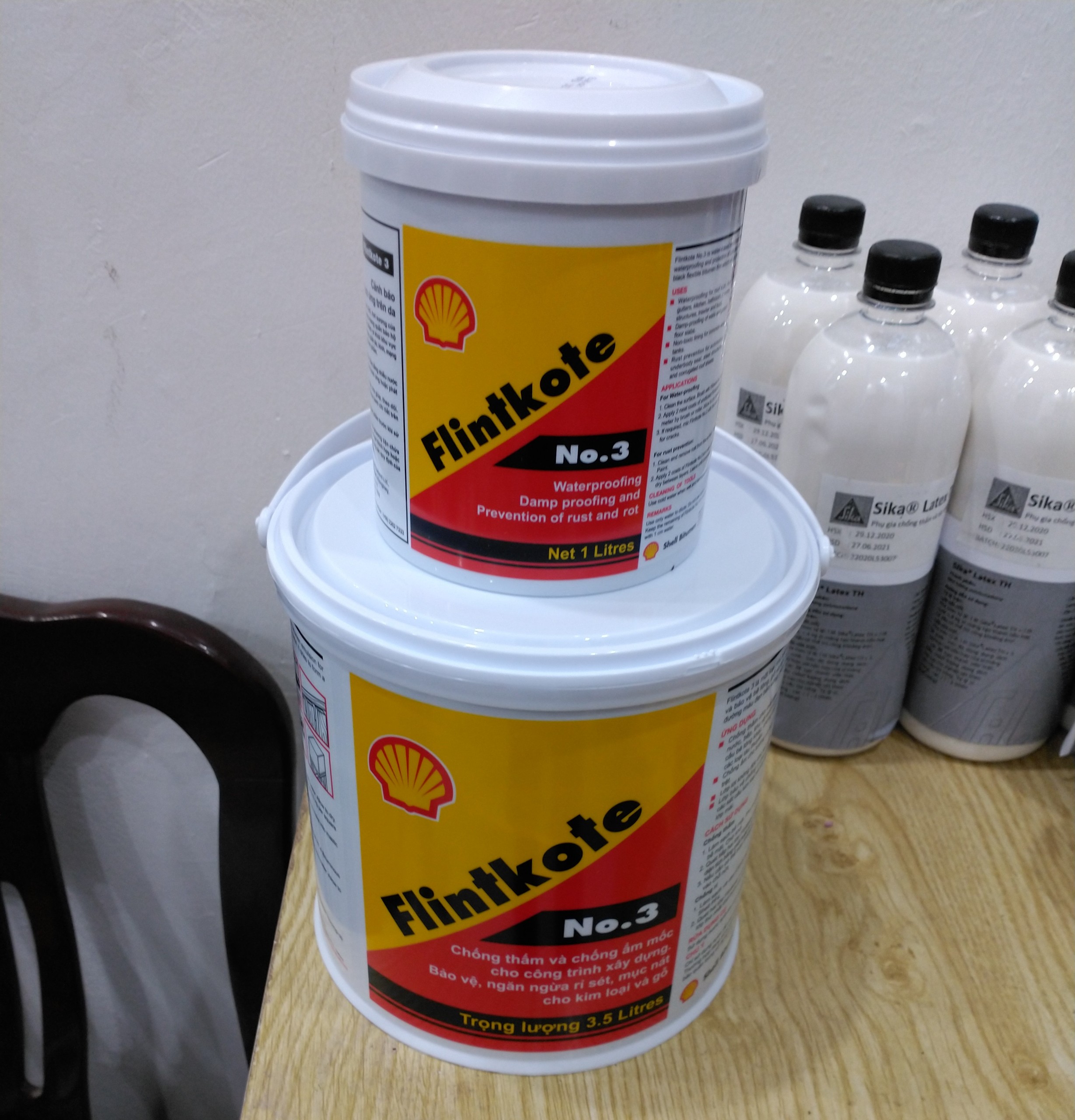 Shell Flintkote 3 Sơn chống thấm bể nước hồ cá Koi