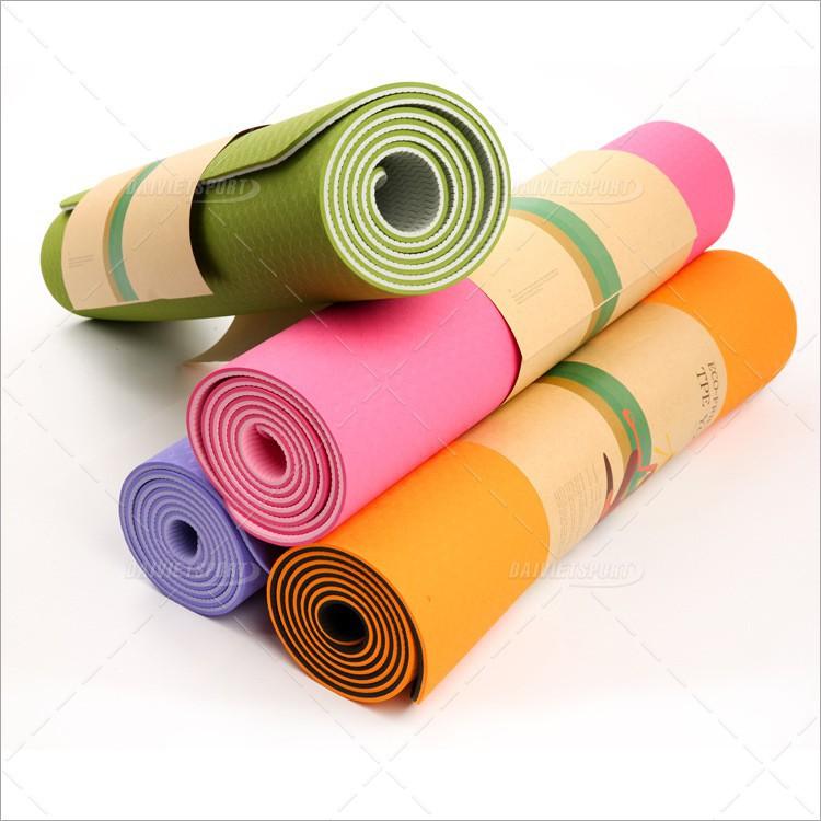 Thảm Tập Yoga, Tập Gym 2 Lớp 6mm Chính Hãng Eco Friendly - Bảo Hành 12 Tháng