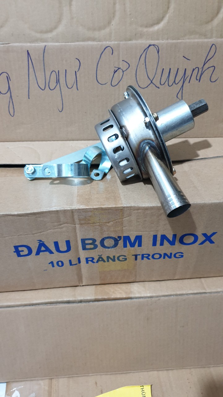 Đầu bơm nước INOX gắn máy cắt cỏ