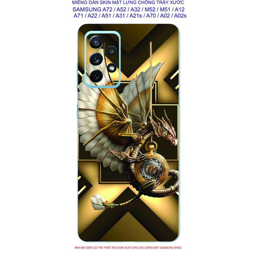 Miếng Dán Skin mặt lưng Dành Cho Điện Thoại Samsung A72 / A52 / A52s 5g / A32 / M52 / M51 / A12 / A22 / A71 / A51 / A31 / A21s / A02 / A02s