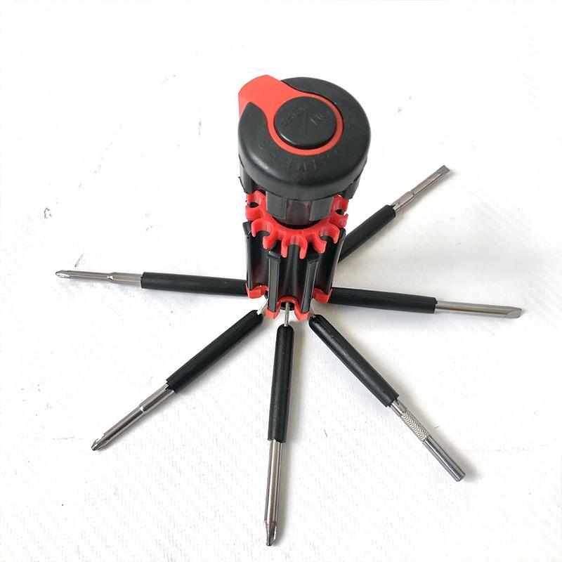 Bộ tô vít đa năng 8 trong 1, Có khe lắp pin để sử dụng đèn, đơn giản dễ sử dụng