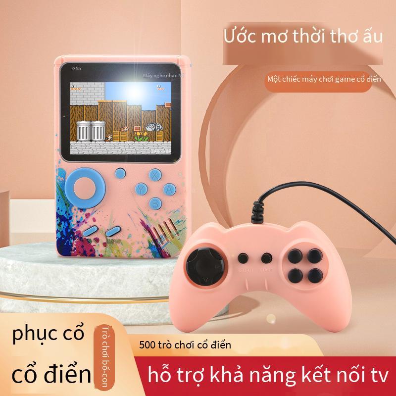 Bảng điều khiển trò chơi cổ điển cầm tay G5S kiểu mới nhất Bảng điều khiển trò chơi FC 500 trong một màn hình màu cổ điển bảng điều khiển trò chơi dành cho trẻ em màn hình lớn