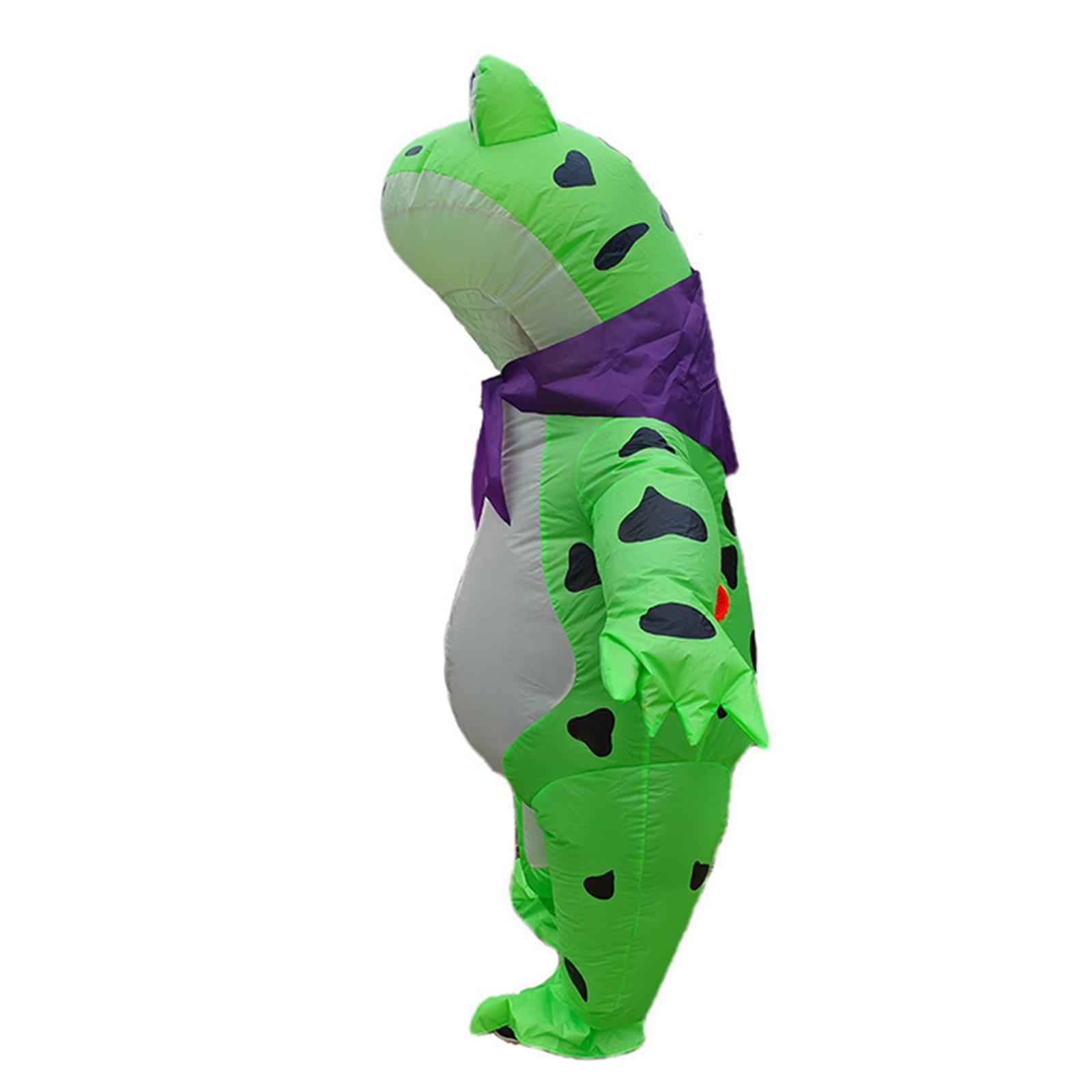 Frog Inflatable Costume Soft Jumpsuit Cute for Masquerade Holiday Halloween