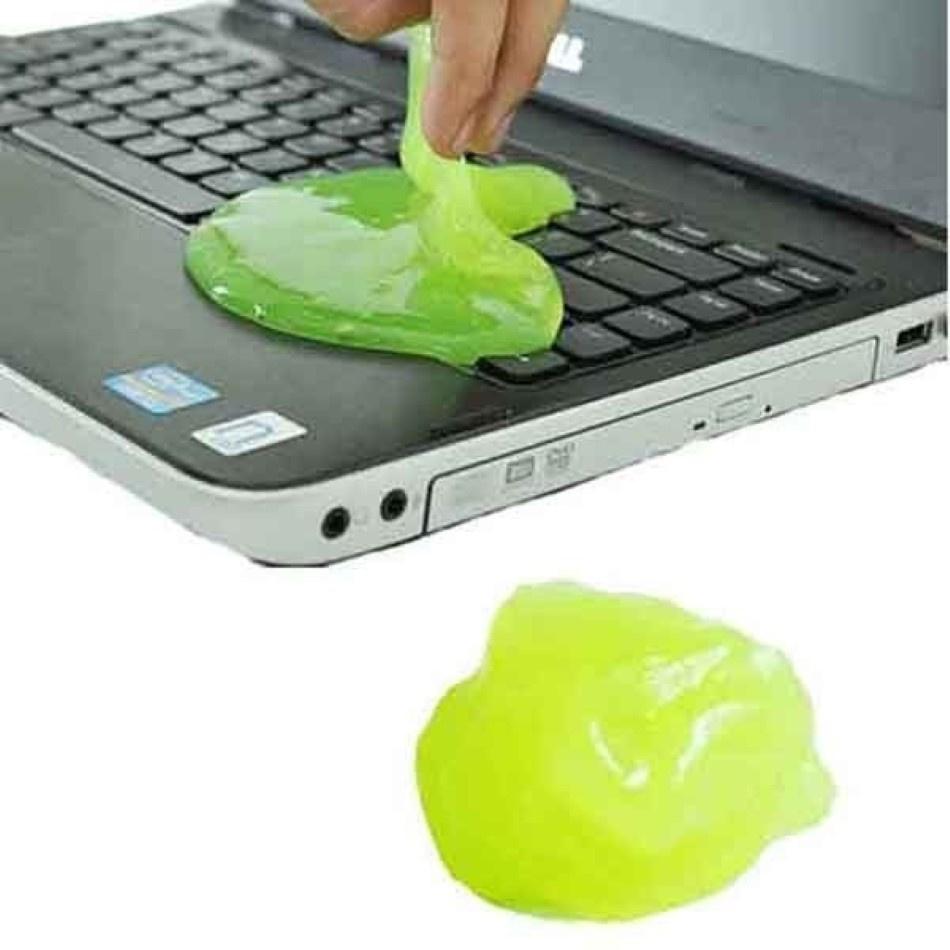 Gel vệ sinh gôm bụi silicon mềm dẻo - Hút bụi làm sạch ô tô, xe hơi, bàn phím máy tính, laptop, điện thoại, nhà cửa