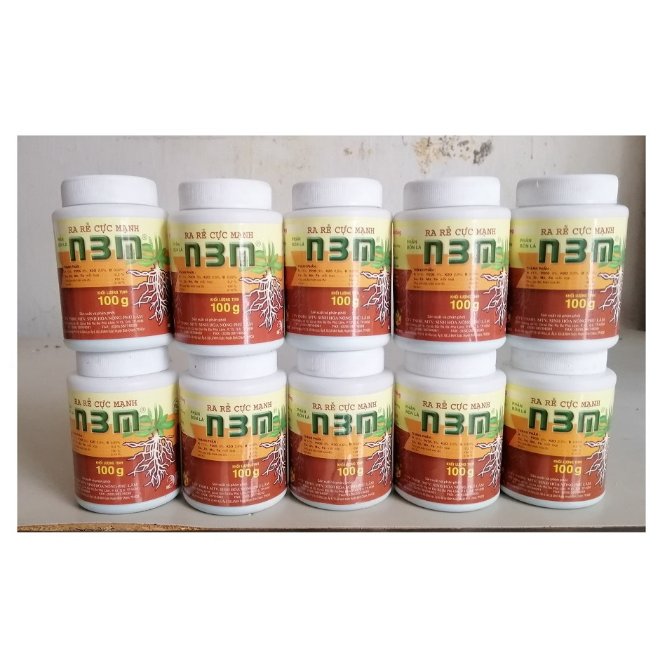 10 LỌ PHÂN BÓN N3M 100G RA RỄ CỰC MẠNH, TIẾP SỨC CÂY TRỒNG!