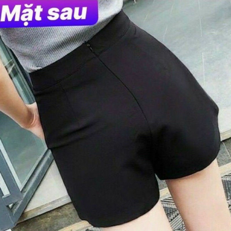 Quần Giả Váy Lưng Cao Xẻ Tà Hai Bên
