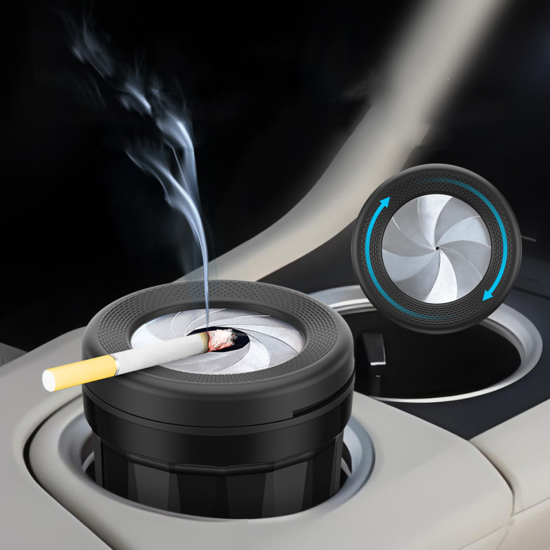 Gạt Tàn Thuốc Để Xe Hơi Nắp Lốc Xoáy