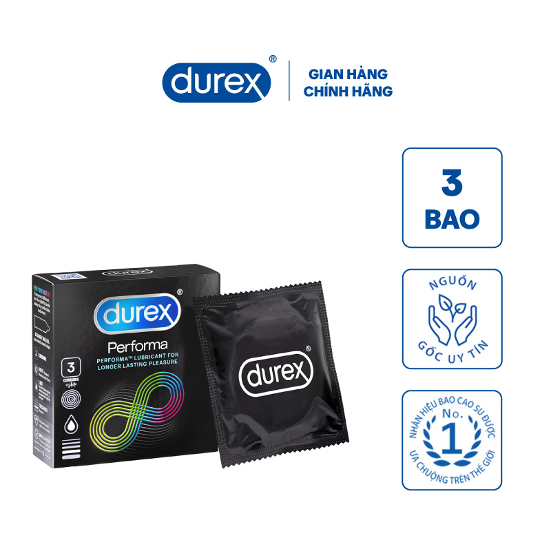 Bao cao su Durex Performa 3 bao