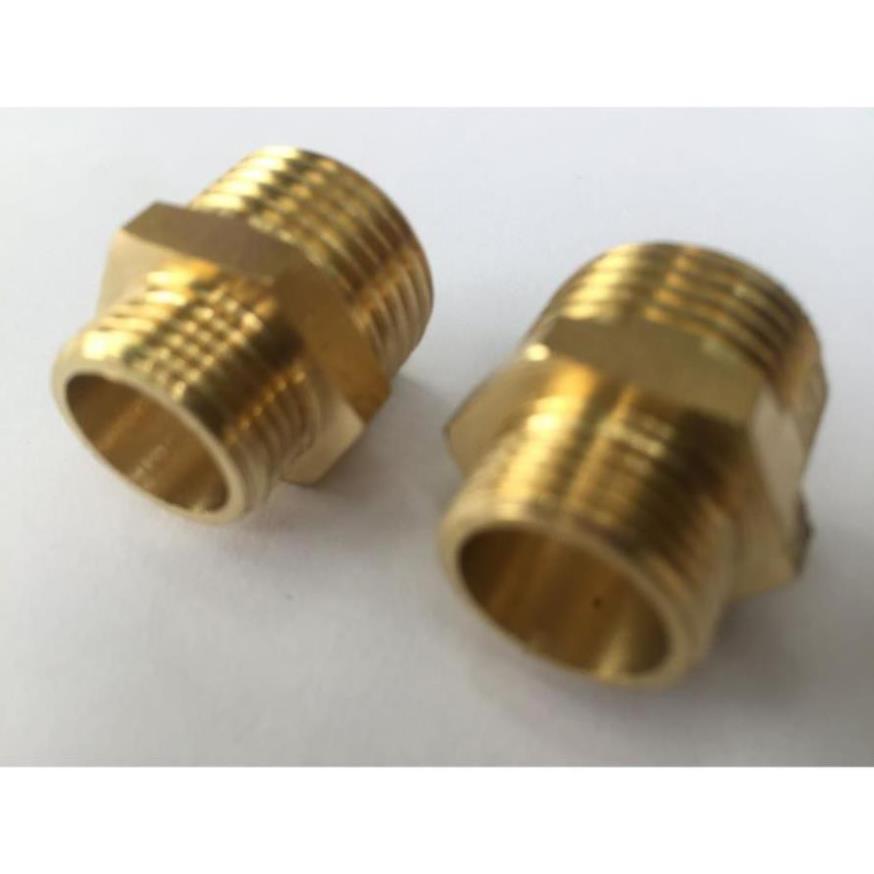 2 chiếc kép đồng ren ngoài 21mm-14mm