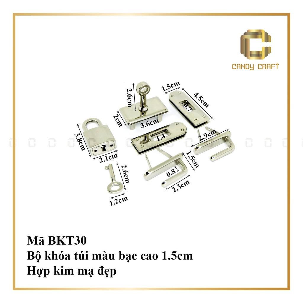 Bộ khóa túi BK Vàng - Bạc