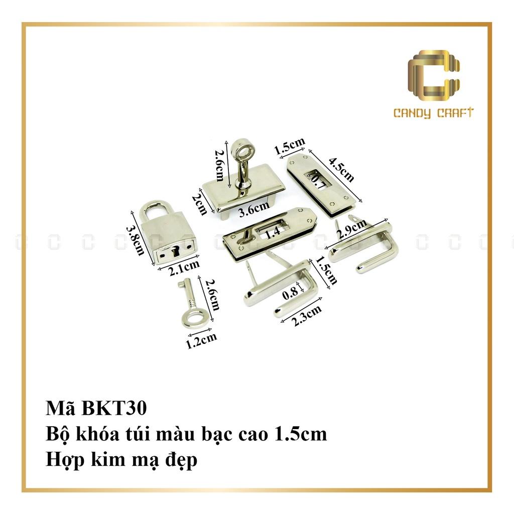 Bộ khóa túi BK Vàng - Bạc