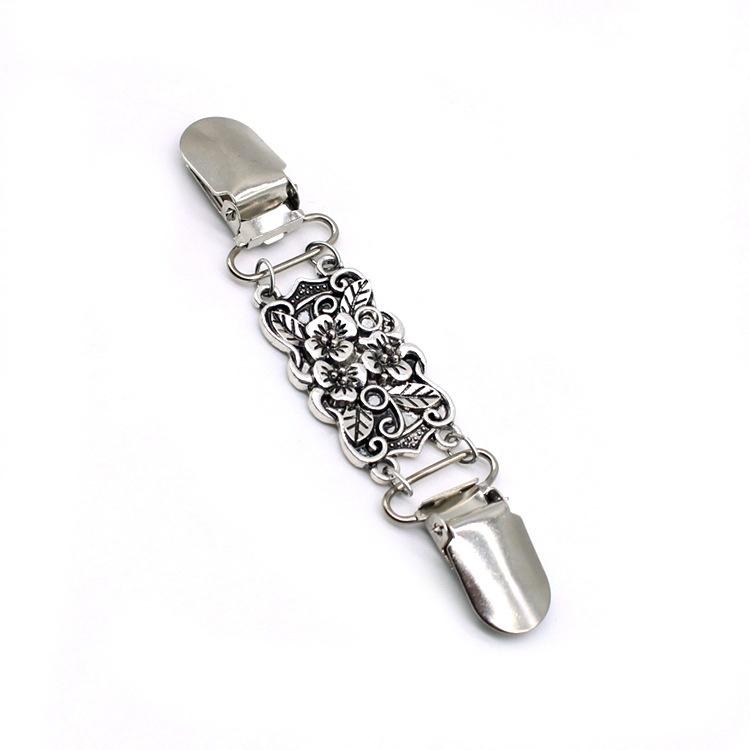 Kẹp áo len, kẹp khăn choàng, kẹp áo kim loại khuôn họa tiết cổ điển PK07