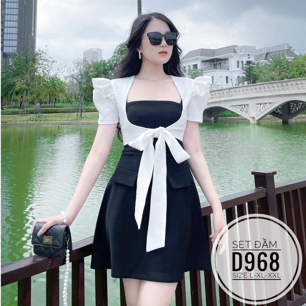 ĐẦM ĐI TIỆC 2S KÈM KHOÁC SANG CHẢNH BIGSIZE