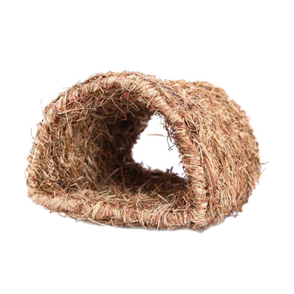 Hand-made Natural Straws Hamster Bunny Gerbil Chinchillas Rabbit Nest Cubby