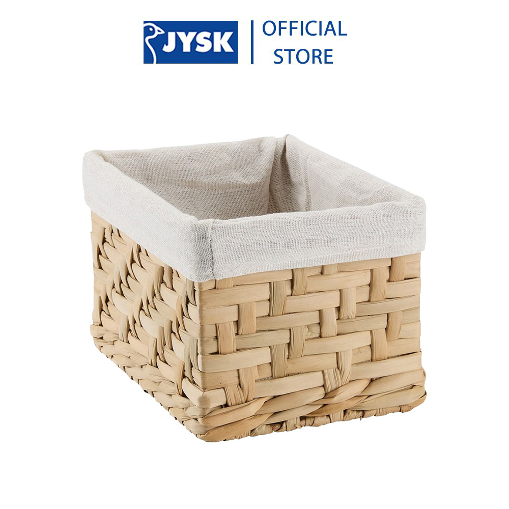 Giỏ | JYSK Ejno | sợi cói | màu tự nhiên | R16xD22xC14cm